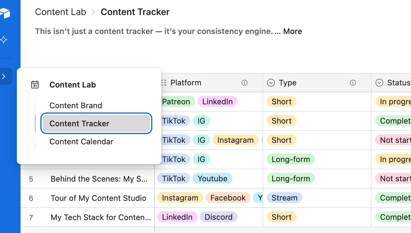 Content Creator Toolkit - Starter