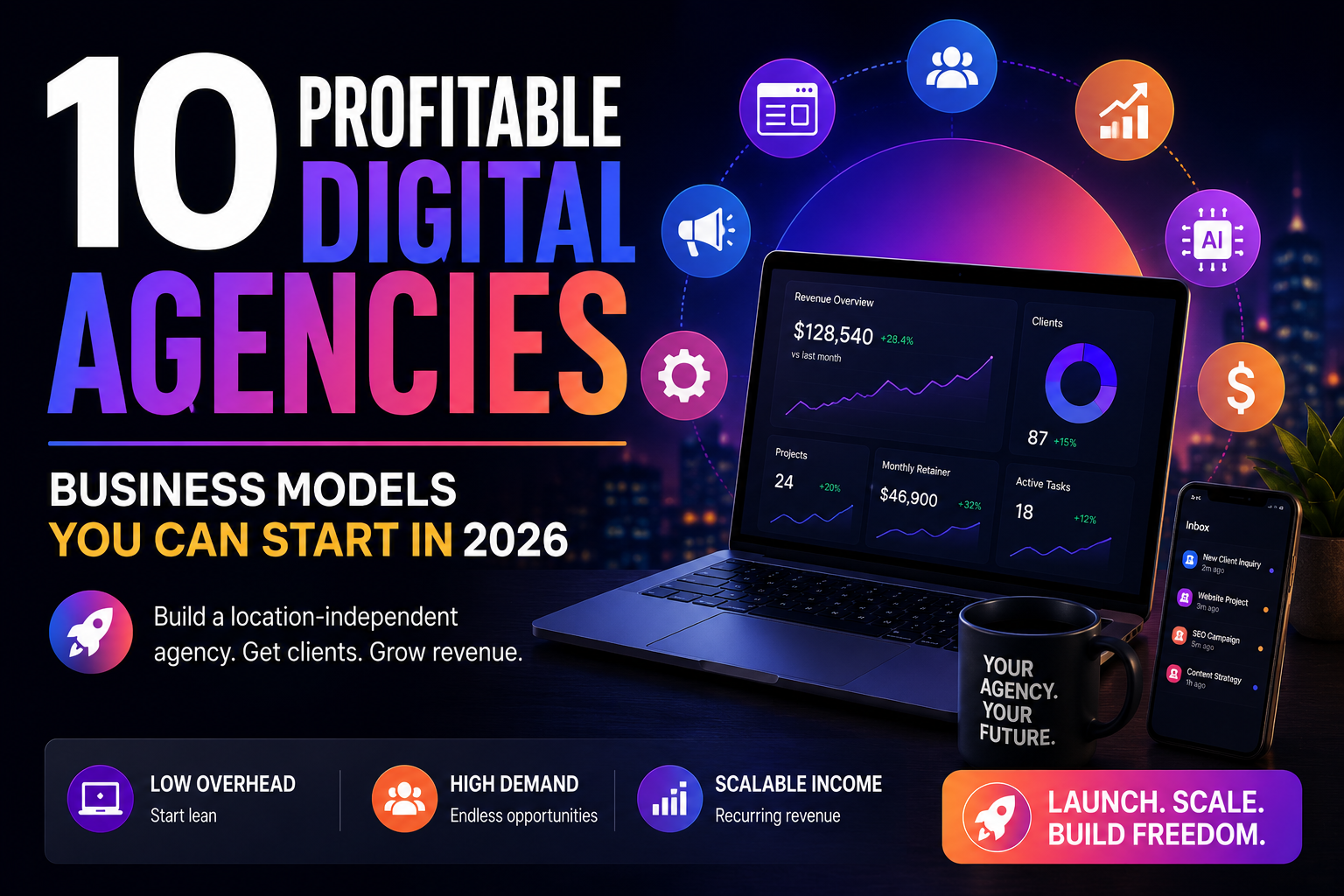 10 Digital Agencies You Can Start in 2026