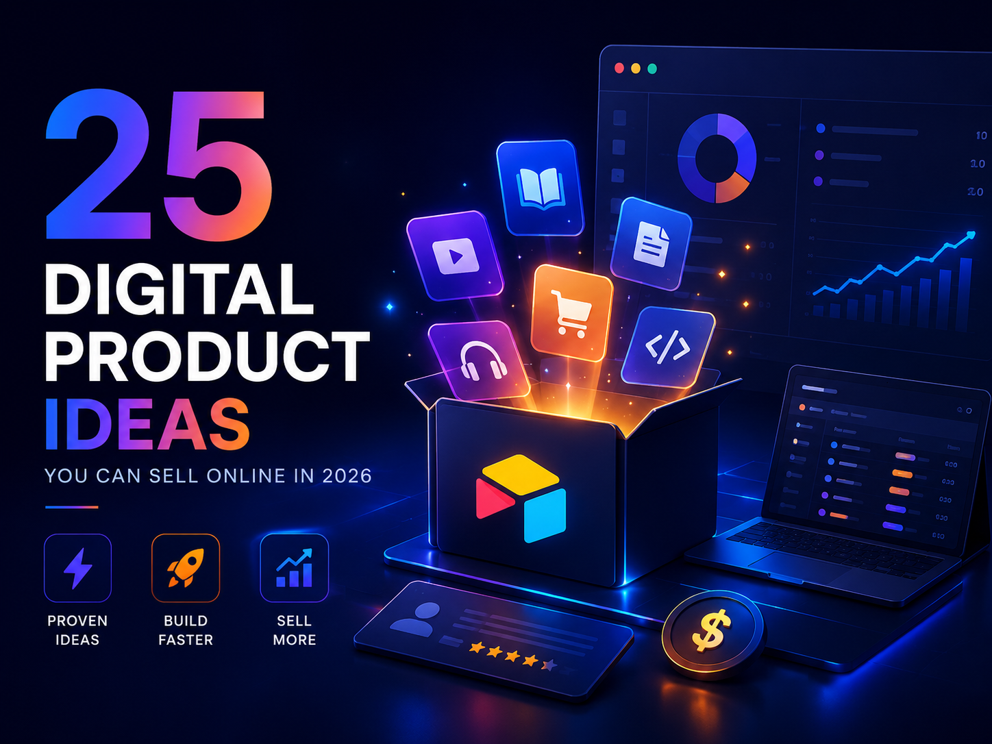 25 Digital Product Ideas You Can Sell Online in 2026