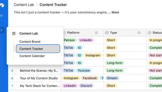 Content Creator Toolkit - Starter