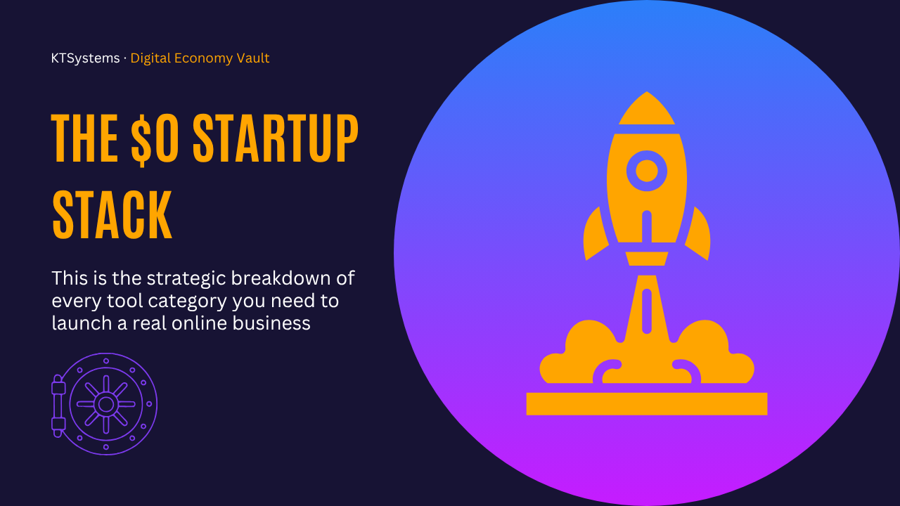 The $0 Startup Stack: Launch a Real Online Business Without Spending a Dollar